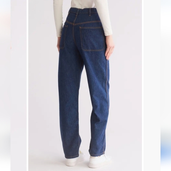 NWT THE GREAT Miner Jeans 27 Cotton Hemp Relaxed Fit - Picture 2 of 7